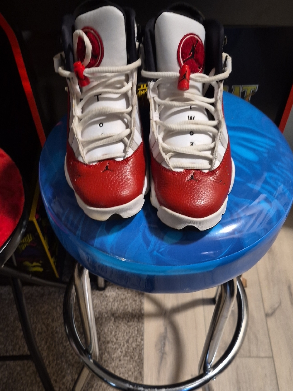 Jordan Kids Basketball Sneakers in Red and White